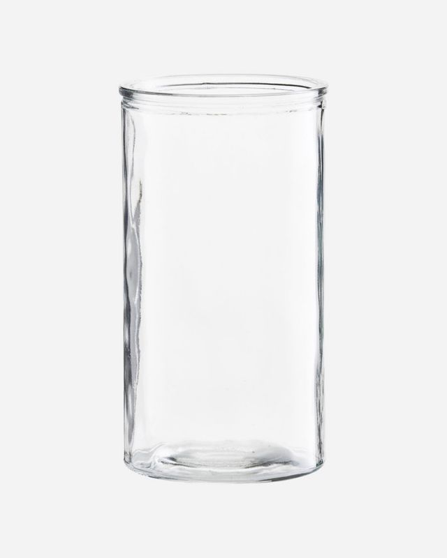 Vase sylinder , klart glass