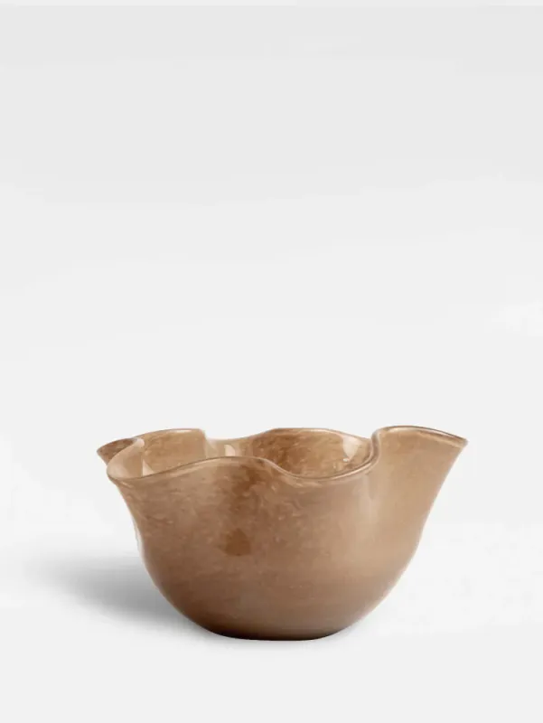 Bolle i beige glass
