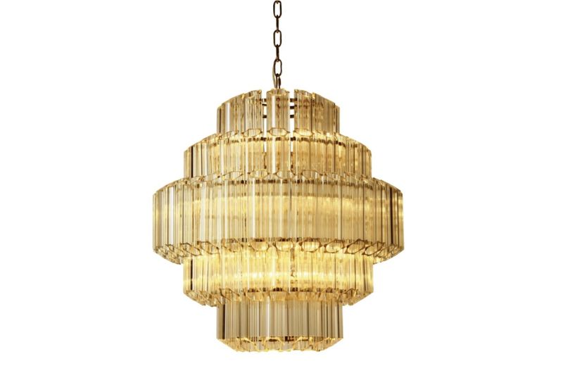 Taklampe Praha exclusive cognac glass