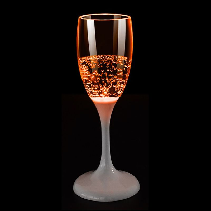 Champagneglass med LED lys