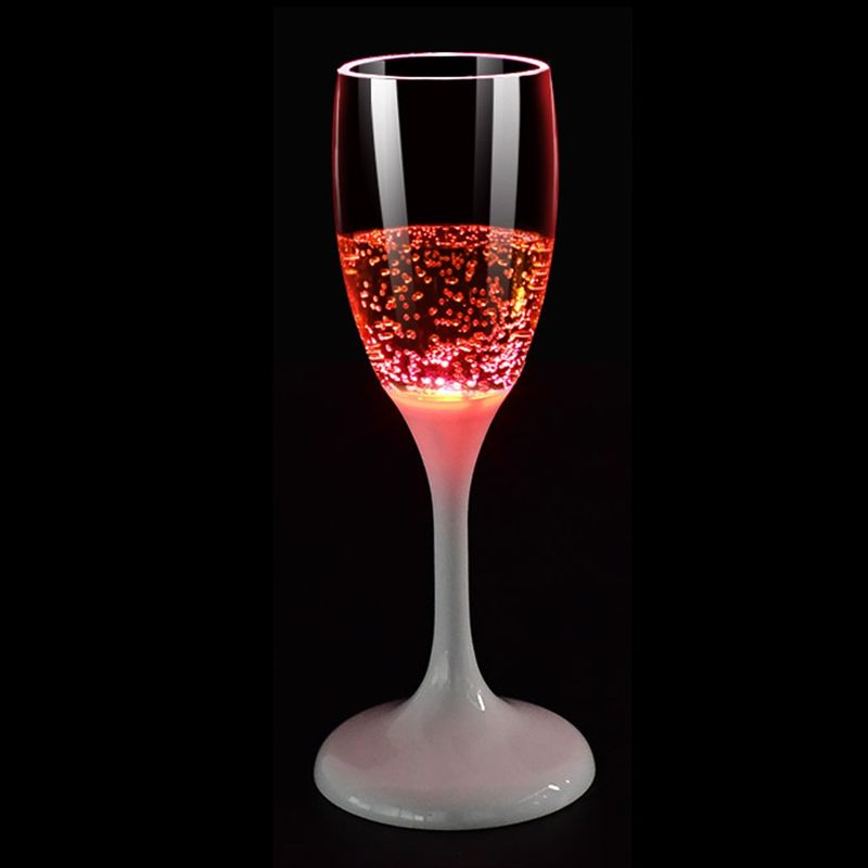 Champagneglass med LED lys